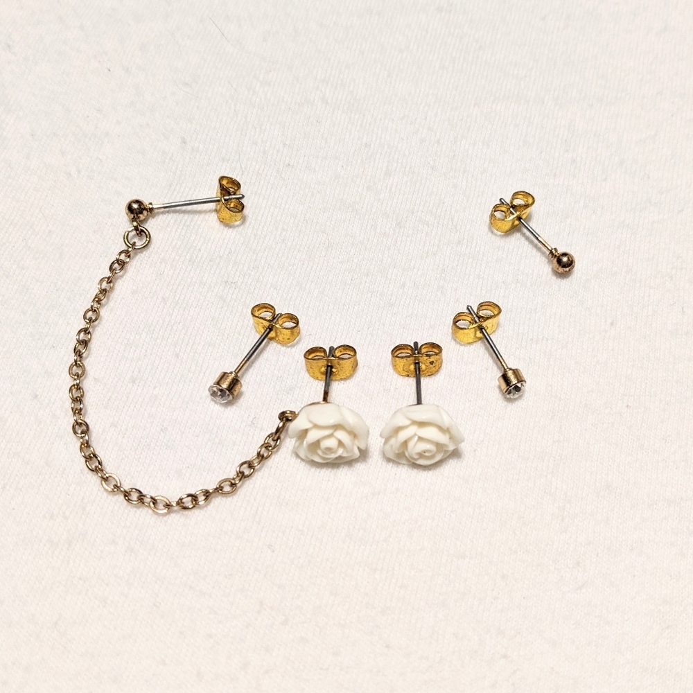 ✨ 3 for $3 ✨ Double Lobe & Cartilage Earring Set